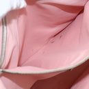 GUCCI GG Canvas Sherry Line Tote Bag Pink Gold khaki 139260 Auth 168002-20