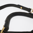 Miu Miu Shoulder Bag Canvas 2way Navy Gold Auth 168005-8