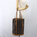 LOUIS VUITTON Monogram Bucket GM Schoudertas M42236 LV Auth 168011-22