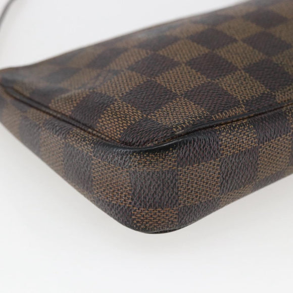 LOUIS VUITTON Damier Ebene Pochette Accessoires Pouch N41206 LV Auth 168013