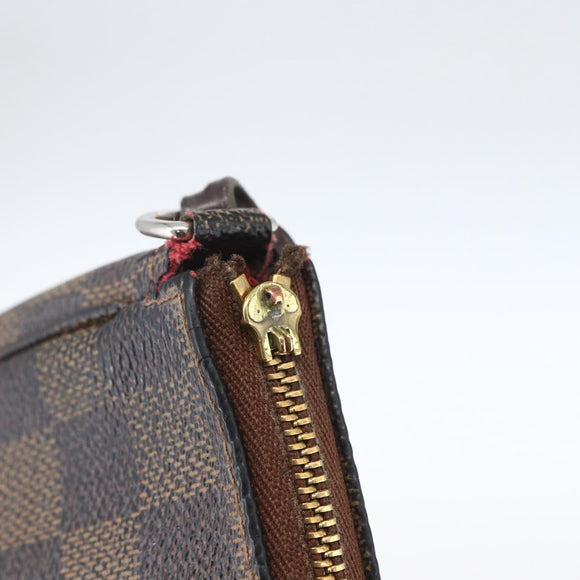 LOUIS VUITTON Damier Ebene Pochette Accessoires Pouch N41206 LV Auth 168013