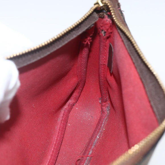 LOUIS VUITTON Damier Ebene Pochette Accessoires Pouch N41206 LV Auth 168013