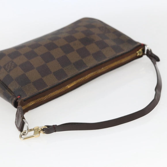 LOUIS VUITTON Damier Ebene Pochette Accessoires Pouch N41206 LV Auth 168013