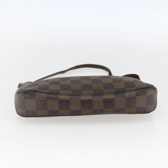 LOUIS VUITTON Damier Ebene Pochette Accessoires Pouch N41206 LV Auth 168013