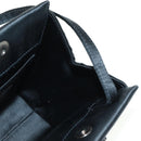 CHANEL Camellia Hand Hand Bag Satin Black CC Auth 168015V-20