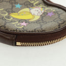 GUCCI GG Supreme Bananya Coin Purse PVC Beige Gold 701062 Auth 168024M-10