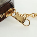 GUCCI GG Supreme Bananya Coin Purse PVC Beige Gold 701062 Auth 168024M-15