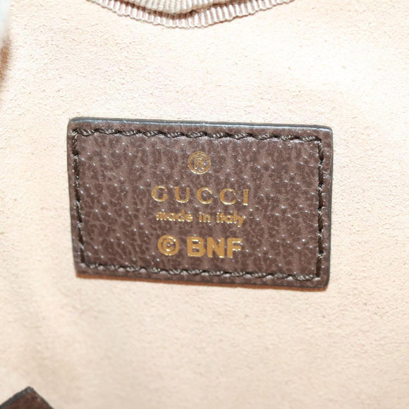 GUCCI GG Supreme Bananya Coin Purse PVC Beige Gold 701062 Auth 168024M