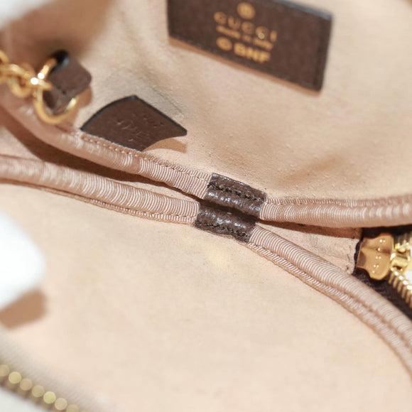 GUCCI GG Supreme Bananya Coin Purse PVC Beige Gold 701062 Auth 168024M