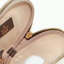 GUCCI GG Supreme Bananya Coin Purse PVC Beige Gold 701062 Auth 168024M-19