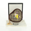 GUCCI GG Supreme Bananya Coin Purse PVC Beige Gold 701062 Auth 168024M-21