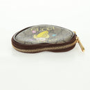 GUCCI GG Supreme Bananya Coin Purse PVC Beige Gold 701062 Auth 168024M-6