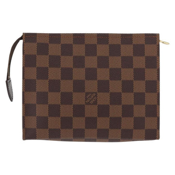 LOUIS VUITTON Damier Ebene Poche Toilette 19 Pouch N47544 LV Auth 168026V - 0