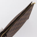 LOUIS VUITTON Damier Ebene Poche Toilette 19 Pouch N47544 LV Auth 168026V-5