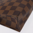 LOUIS VUITTON Damier Ebene Poche Toilette 19 Pouch N47544 LV Auth 168026V-7