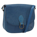 LOUIS VUITTON Epi Saint Cloud GM Shoulder Bag Toledo Blue M52195 LV Auth 168028-1
