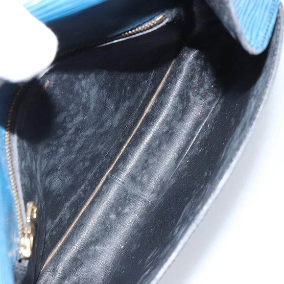 LOUIS VUITTON Epi Saint Cloud GM Shoulder Bag Toledo Blue M52195 LV Auth 168028