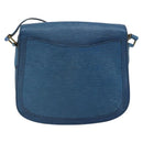 LOUIS VUITTON Epi Saint Cloud GM Shoulder Bag Toledo Blue M52195 LV Auth 168028-2