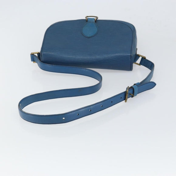 LOUIS VUITTON Epi Saint Cloud GM Shoulder Bag Toledo Blue M52195 LV Auth 168028