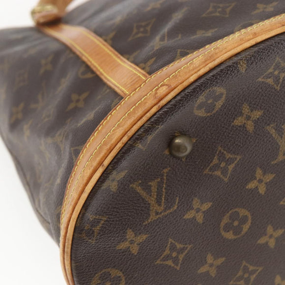 LOUIS VUITTON Monogram Bucket GM Shoulder Bag M42236 LV Auth 168030