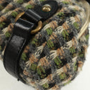 BURBERRY Blue Label Shoulder Bag Tweed Green Auth 168031V-15