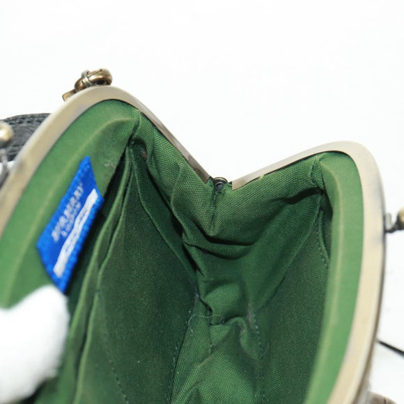 BURBERRY Blue Label Shoulder Bag Tweed Green Auth 168031V