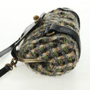 BURBERRY Blue Label Shoulder Bag Tweed Green Auth 168031V-3
