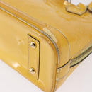 LOUIS VUITTON Monogram Vernis Alma PM Hand Bag Citrin M90101 LV Auth 168034-10