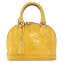 LOUIS VUITTON Monogram Vernis Alma PM Hand Bag Citrin M90101 LV Auth 168034-13