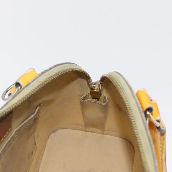 LOUIS VUITTON Monogram Vernis Alma PM Hand Bag Citrin M90101 LV Auth 168034