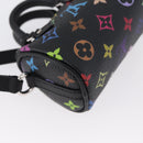 LOUIS VUITTON Multicolor Micro Speedy Bag Charm Black M02459 LV Auth 168038SM-18