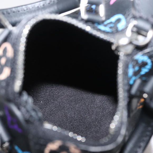 LOUIS VUITTON Multicolor Micro Speedy Bag Charm Black M02459 LV Auth 168038SM