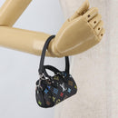 LOUIS VUITTON Multicolor Micro Speedy Bag Charm Black M02459 LV Auth 168038SM-24
