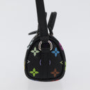 LOUIS VUITTON Multicolor Micro Speedy Bag Charm Black M02459 LV Auth 168038SM-3