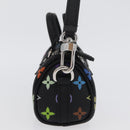 LOUIS VUITTON Multicolor Micro Speedy Bag Charm Black M02459 LV Auth 168038SM-4