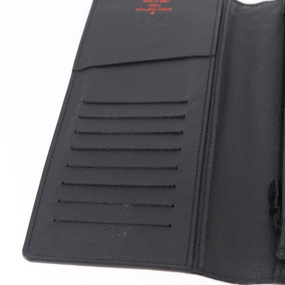 LOUIS VUITTON Monogram ink Brazza Portefeuille Wallet Navy M62893 LV Auth 168041