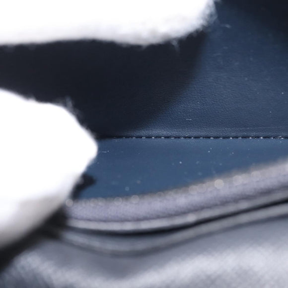 LOUIS VUITTON Monogram ink Brazza Portefeuille Wallet Navy M62893 LV Auth 168041