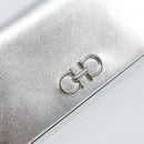 Salvatore Ferragamo Shoulder Wallet Leather 2way Silver Auth 168042-20