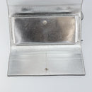 Salvatore Ferragamo Shoulder Wallet Leather 2way Silver Auth 168042-22