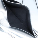 Salvatore Ferragamo Shoulder Wallet Leather 2way Silver Auth 168042-25