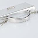Salvatore Ferragamo Shoulder Wallet Leather 2way Silver Auth 168042-7
