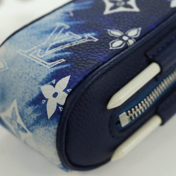 LOUIS VUITTON Bandana Golf Andrews Golf Ball Case Blue GI0768 LV Auth 168047SAM