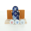 LOUIS VUITTON Bandana Golf Andrews Golf Ball Case Blue GI0768 LV Auth 168047SAM-12