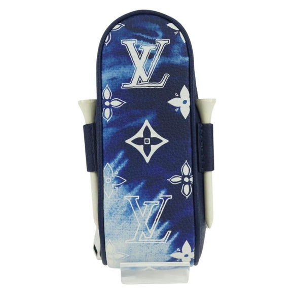 LOUIS VUITTON Bandana Golf Andrews Golf Ball Case Blue GI0768 LV Auth 168047SAM