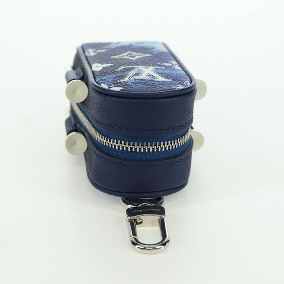 LOUIS VUITTON Bandana Golf Andrews Golf Ball Case Blue GI0768 LV Auth 168047SAM