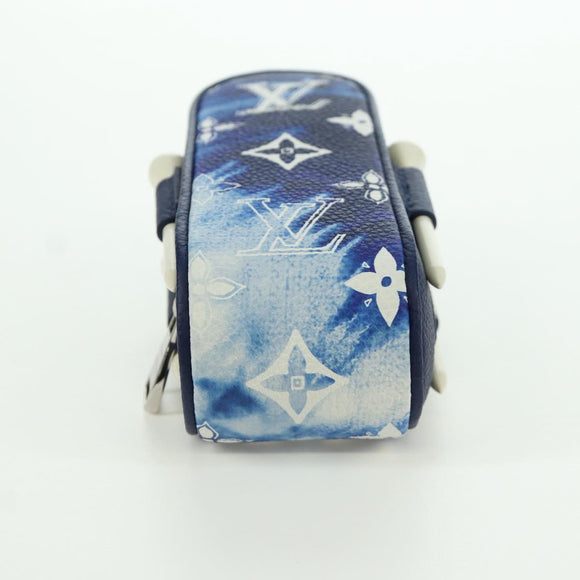 LOUIS VUITTON Bandana Golf Andrews Golf Ball Case Blue GI0768 LV Auth 168047SAM
