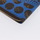 LOUIS VUITTON Monogram Yayoi Kusama Zippy Wallet Blue M60448 LV Auth 168048SAV-15