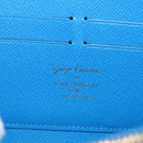 LOUIS VUITTON Monogram Yayoi Kusama Zippy Wallet Blue M60448 LV Auth 168048SAV-17