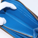LOUIS VUITTON Monogram Yayoi Kusama Zippy Wallet Blue M60448 LV Auth 168048SAV-19