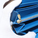 LOUIS VUITTON Monogram Yayoi Kusama Zippy Wallet Blue M60448 LV Auth 168048SAV-24